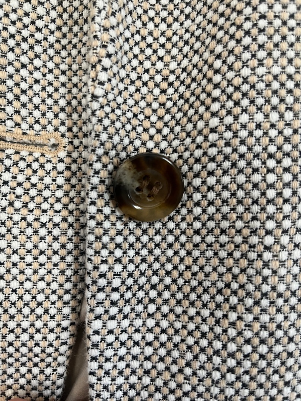 Ann Taylor Textured Single-Button Blazer - Picture 6 of 8
